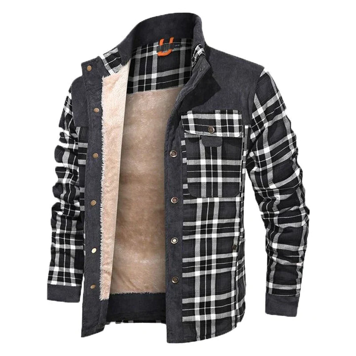 Drune | Herren Karierte Winterjacke - Gefüttert