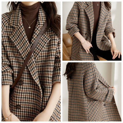 Drune | Karierter Blazer Für Damen