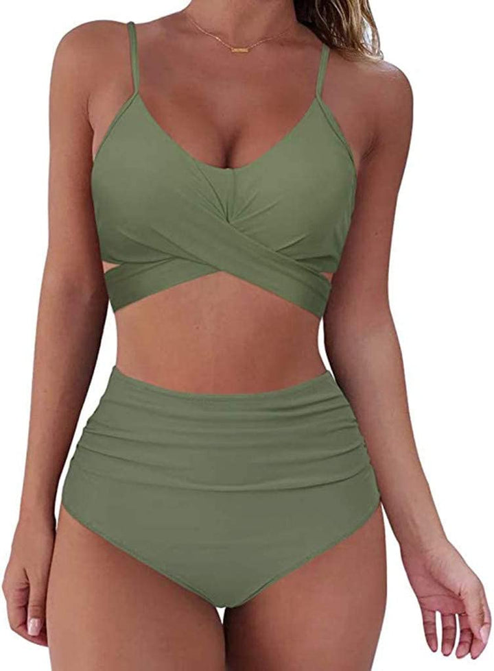 Drune | Buntes High-Waist-Biki für Damen