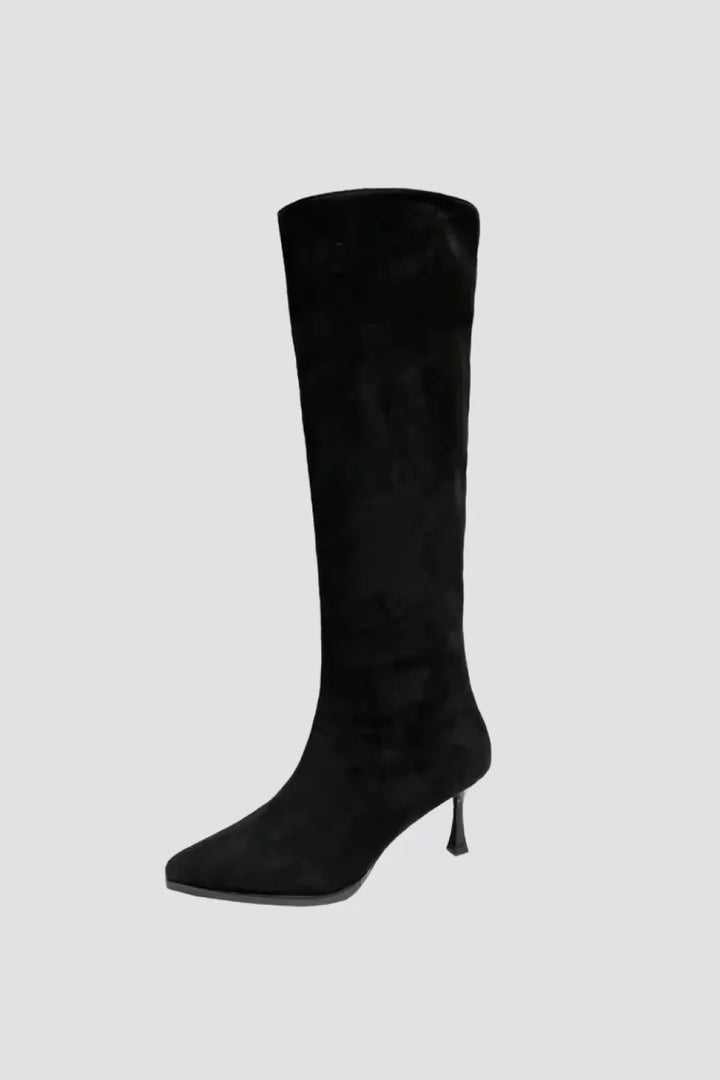 Drune | Elegante Damen Kniehohe Stiefel mit Hohem Absatz