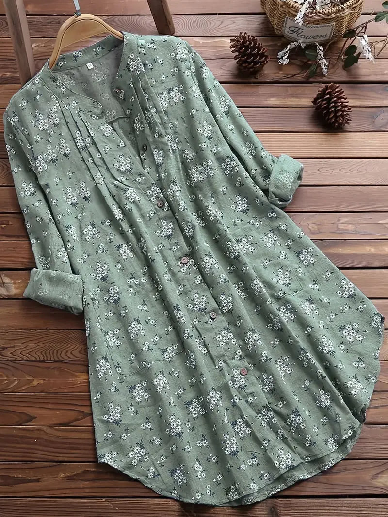 Drune | Blumige Bluse mit romantischem Design