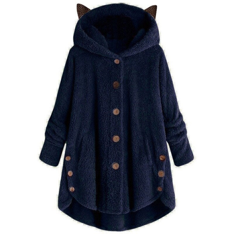 Drune | Plüsch Gefütterte Katzenjacke