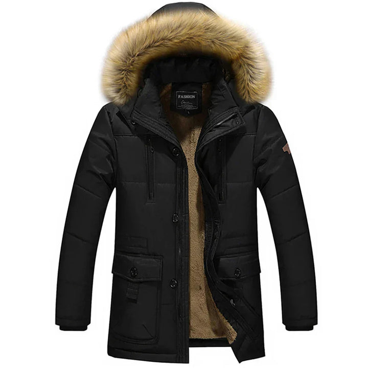 Drune | Winterjacke - Damen Parka mit Kapuze und Kunstfell