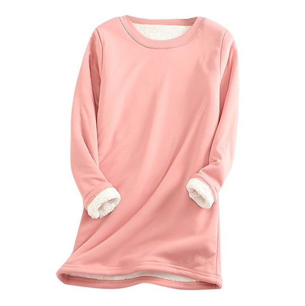 Drune | Lässiger Herbst Lange Fleece Pullover für Frauen