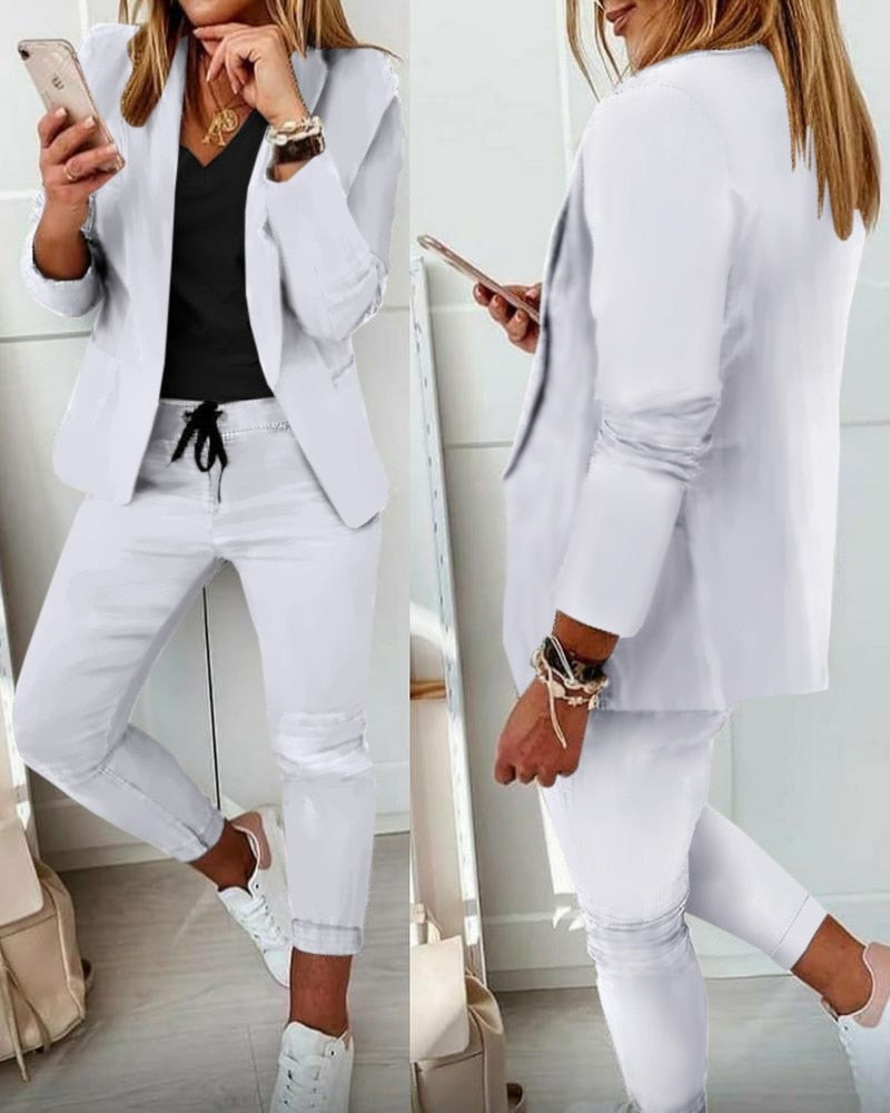 Drune | Elegantes Blazer-Set [Blazer+Hose]