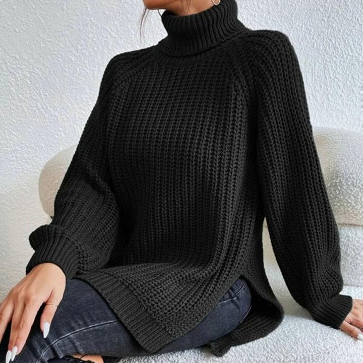 Drune | Weicher Baumwollrollkragenpullover für Frauen