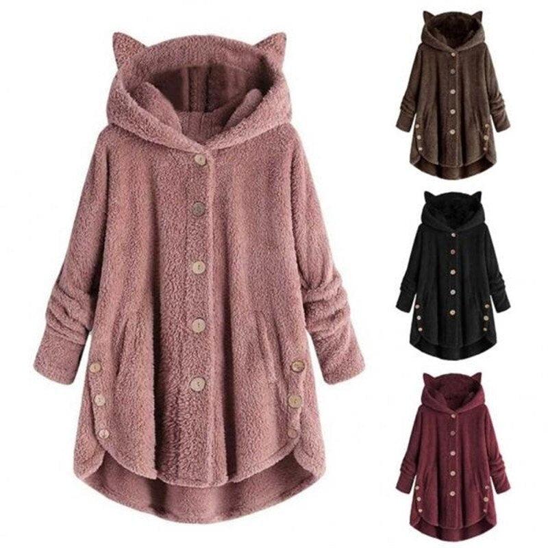Drune | Plüsch Gefütterte Katzenjacke