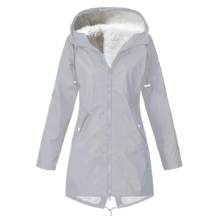 Drune | Damen-Fleece-Wasserdichte Jacke mit Kapuze - Perfekt für Herbst/Winter