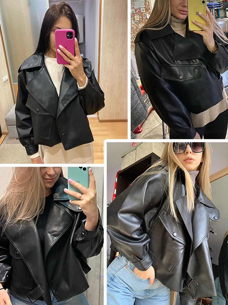 Drune | Damen Gekürzt Jacke - Mit Gürtel