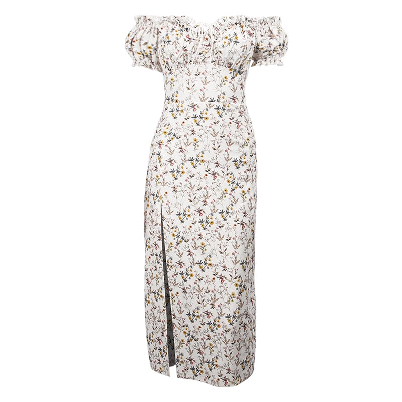 Drune - Maxikleid mit puffärmel