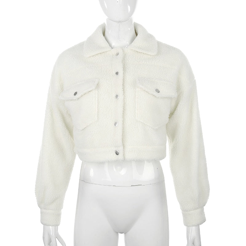 Drune | Kurze Jacke aus synthetischer Schafwolle