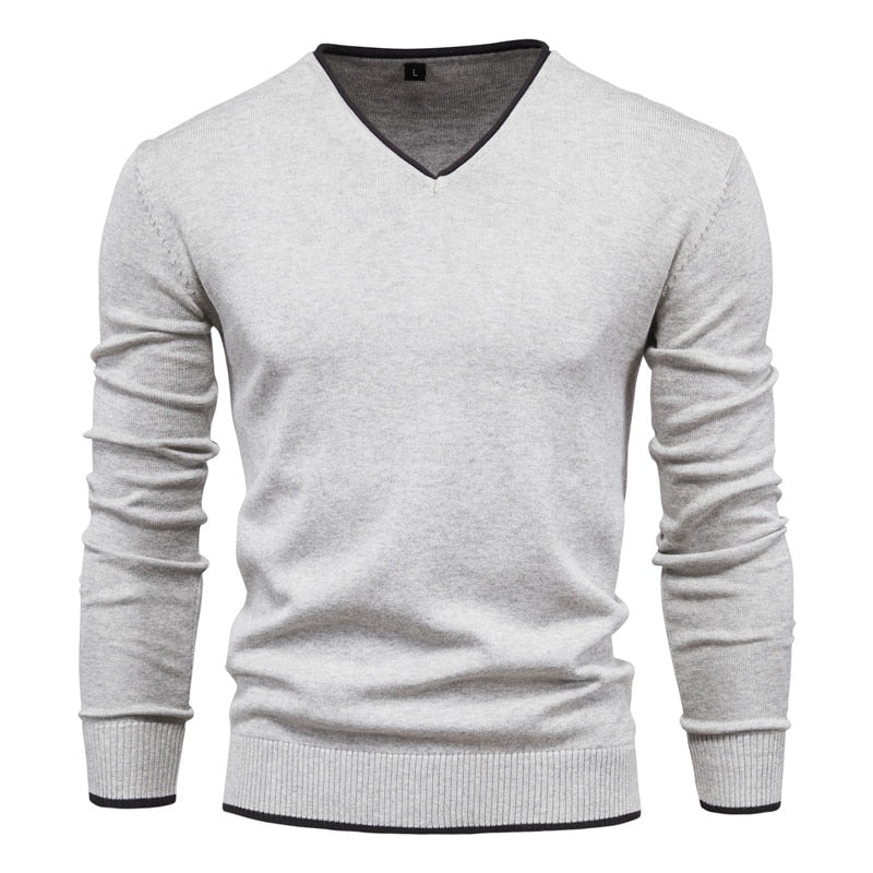 Drune | Slim Fit Pullover mit V-Ausschnitt