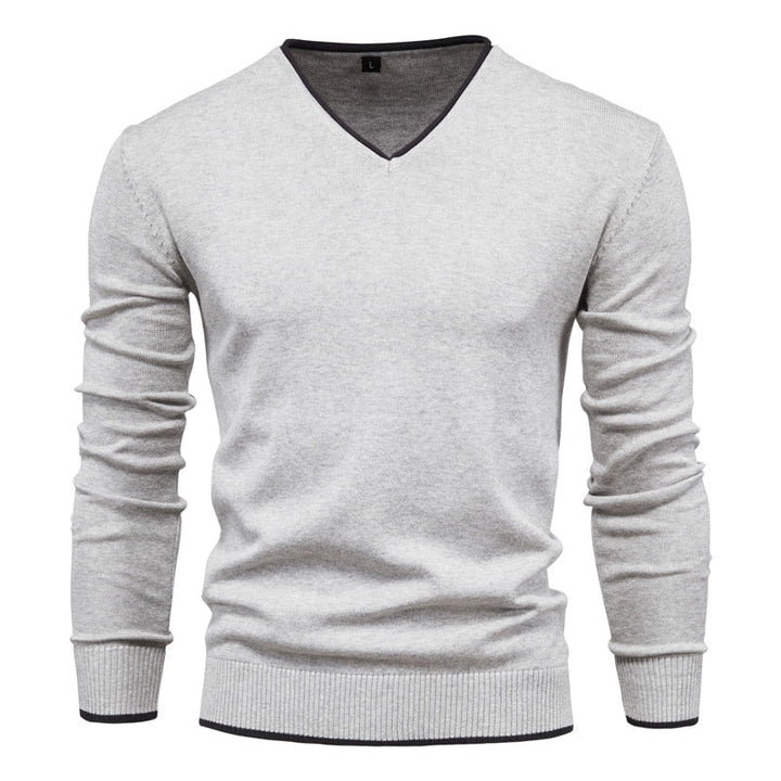 Drune | Slim Fit Pullover mit V-Ausschnitt
