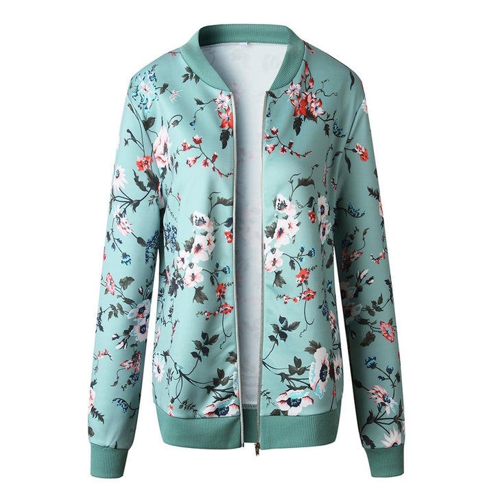 Drune | Geblümte Übergangsjacke für Damen in Pastelltönen