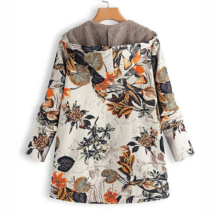 Drune | Warme Damenjacke Mit Blumenmuster