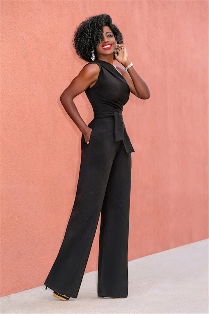 Drune | One-Shoulder Jumpsuit Elegant und Modern