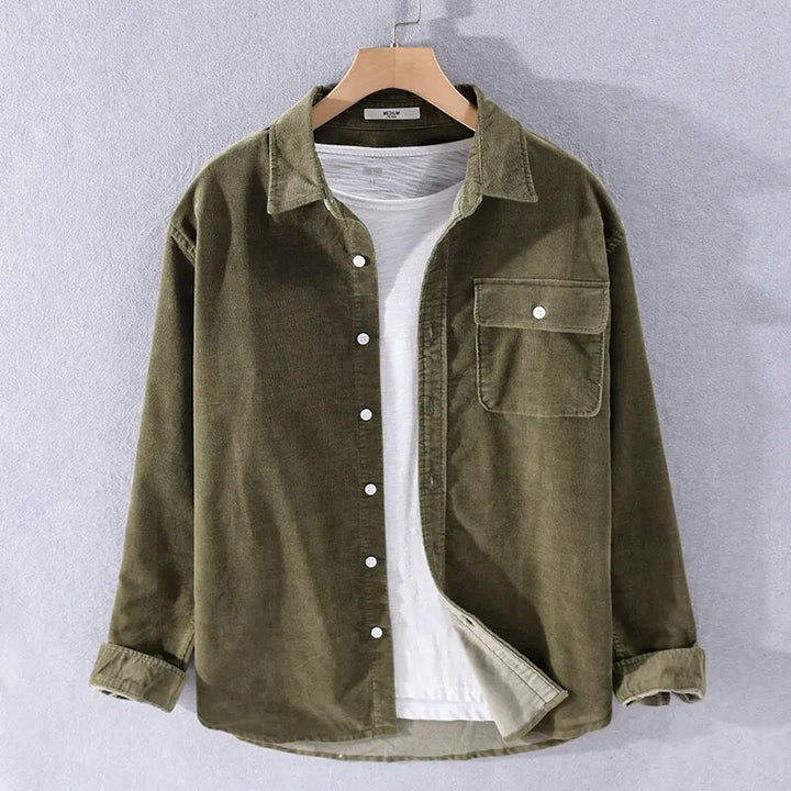 Drune | Langarm Overshirt Aus Weichem Denim