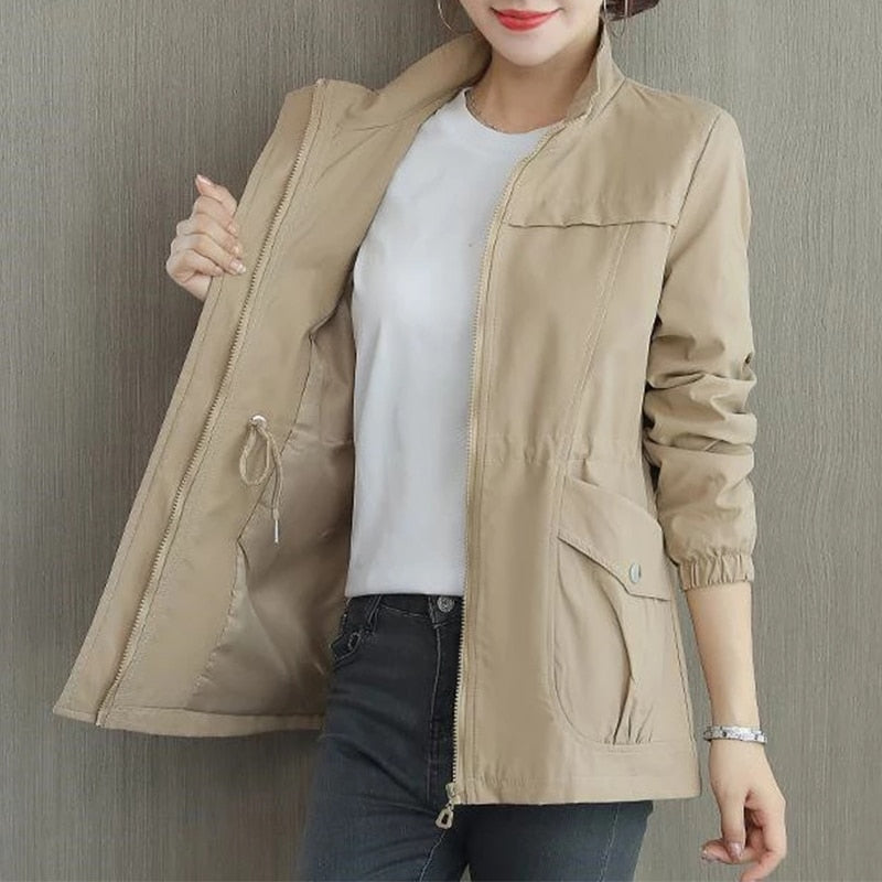 Drune | Damen Übergangsjacke mit Stehkragen