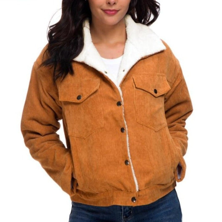 Drune | Damen Winterjacke mit Lammfell