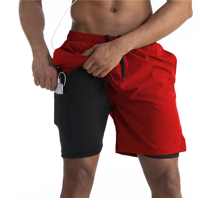 Drune | 2 in 1 Laufshorts Mit Sicherer Tasche Leicht & Atmungsaktiv