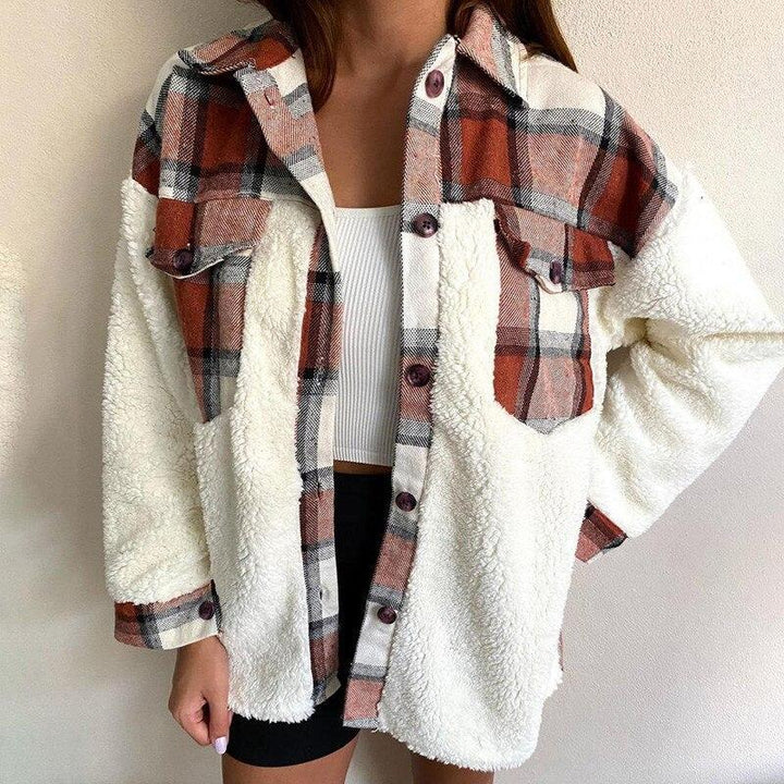 Drune | MODACHIC Karierte Lammwolljacke