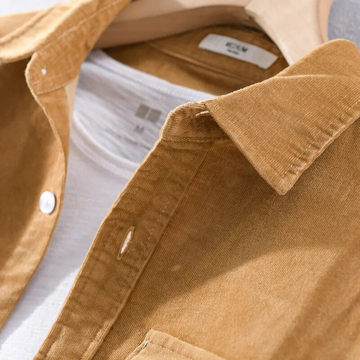 Drune | Langarm Overshirt Aus Weichem Denim