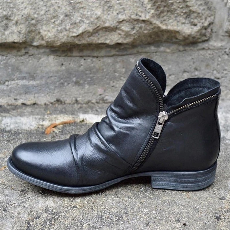 Drune | Damen Reißverschluss-Stiefel