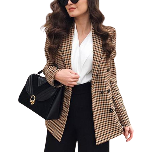 Drune | Karierter Blazer mit langen Ärmeln