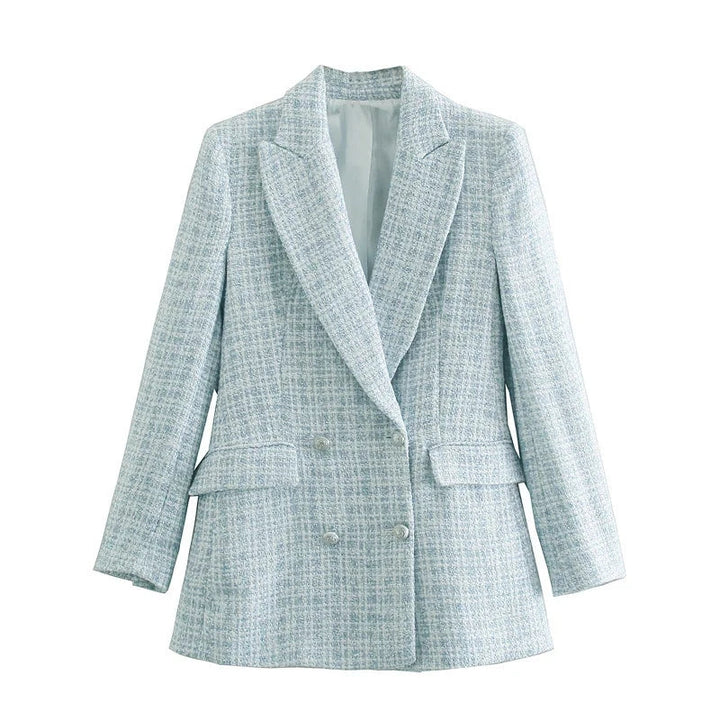 Drune | Blazer Weinlese Doppelreiher Mantel
