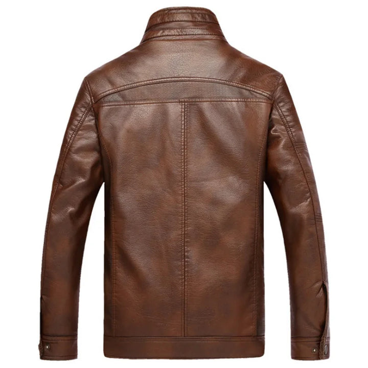 Drune | Herren Lederjacke Im Weinlese Stil