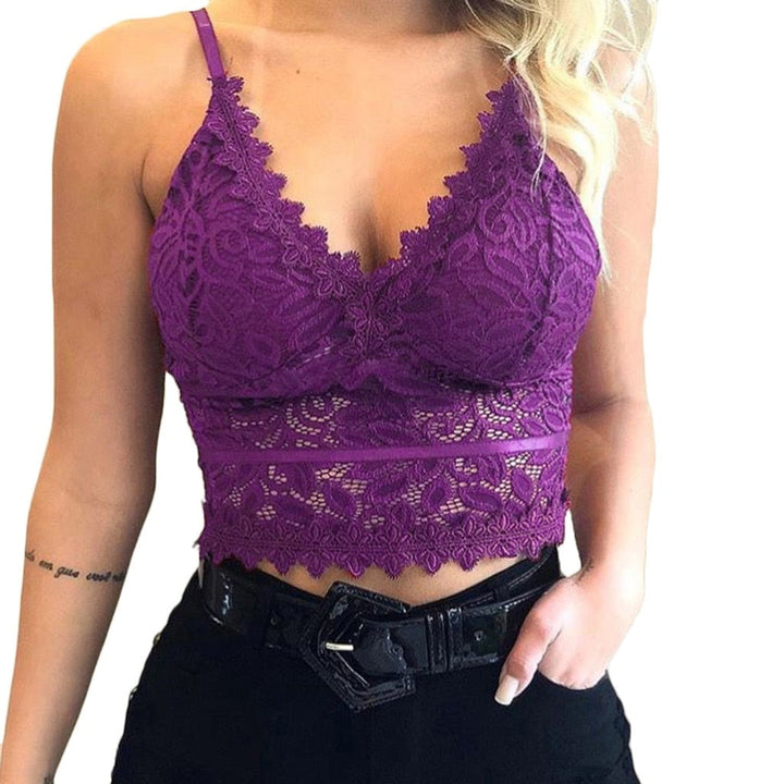 Drune | Verführerisches Spitzen Bralette Crop Top