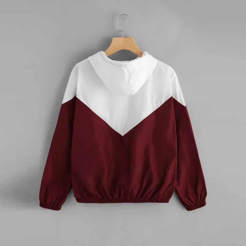Drune | Zweifarbige Damen Übergangsjacke mit Kapuze