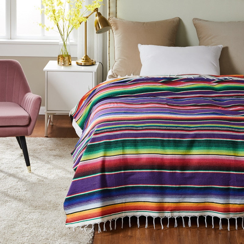 Drune | Boho Stil Strand Picknickdecke / Wurfteppich