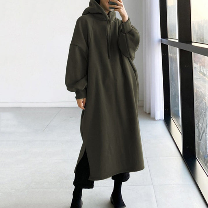 Drune - Lässiger Langarmpullover mit Kapuze