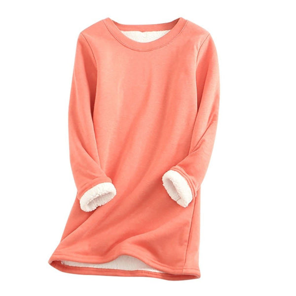 Drune | Lässiger Herbst Lange Fleece Pullover für Frauen