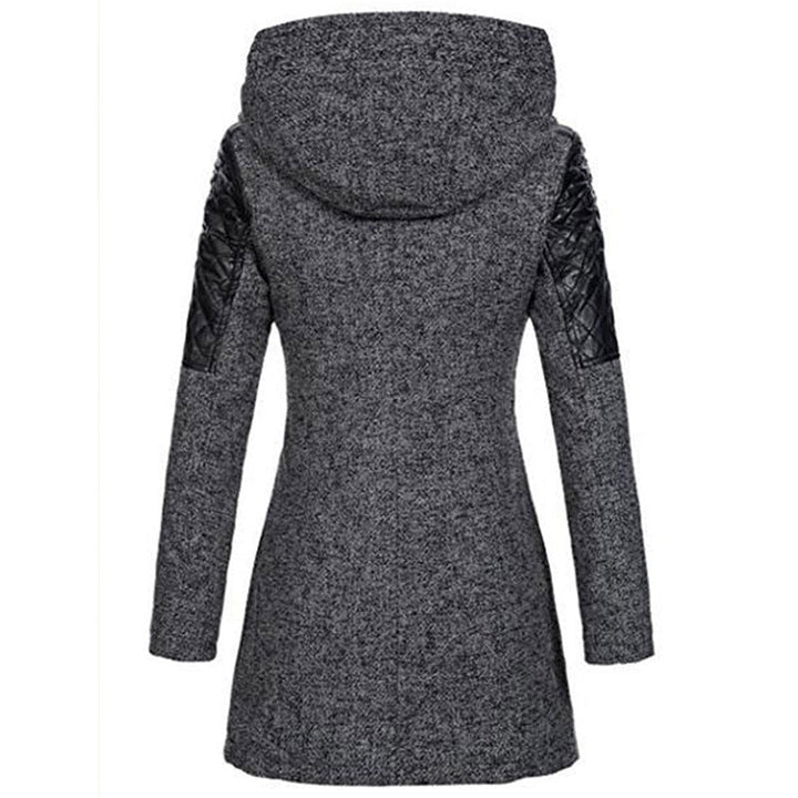Drune | Damen Asymmetrischer Reißverschluss-Jacke Gequiltete Paneele