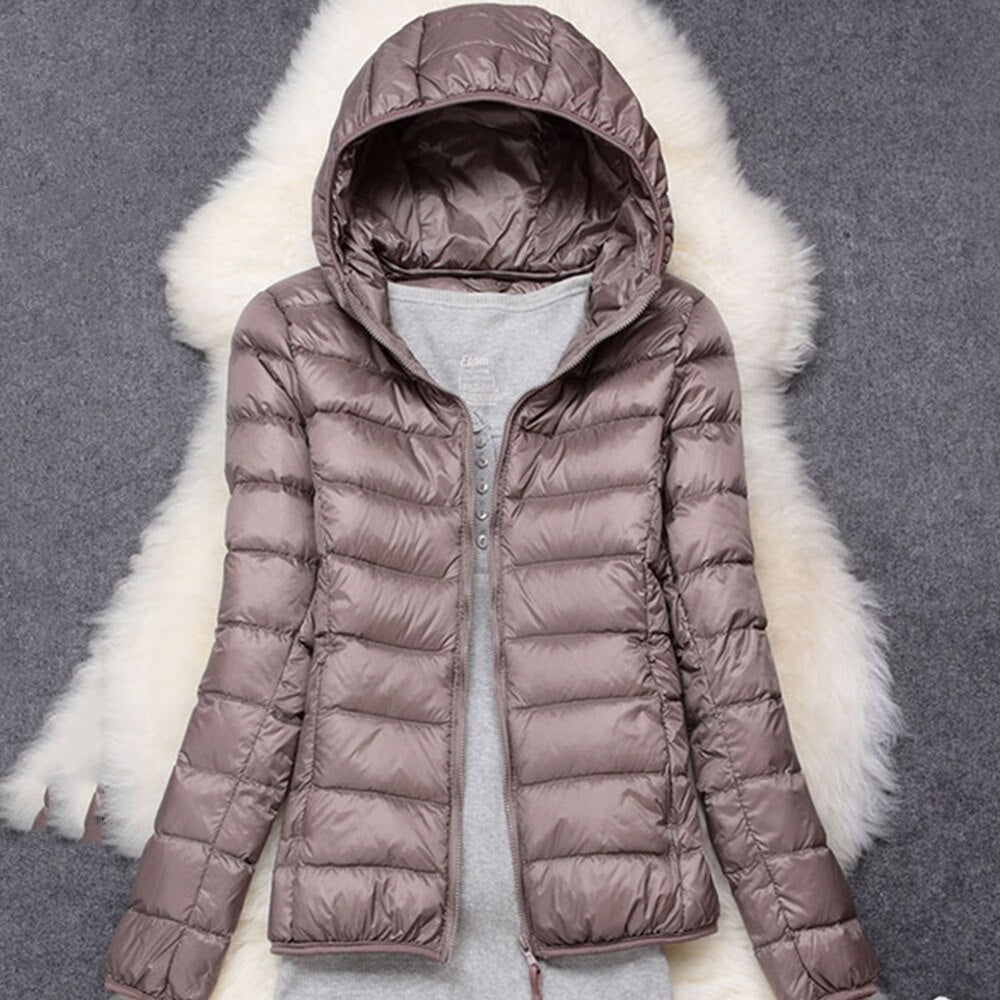 Drune | Gesteppte Damen Übergangsjacke mit Kapuze
