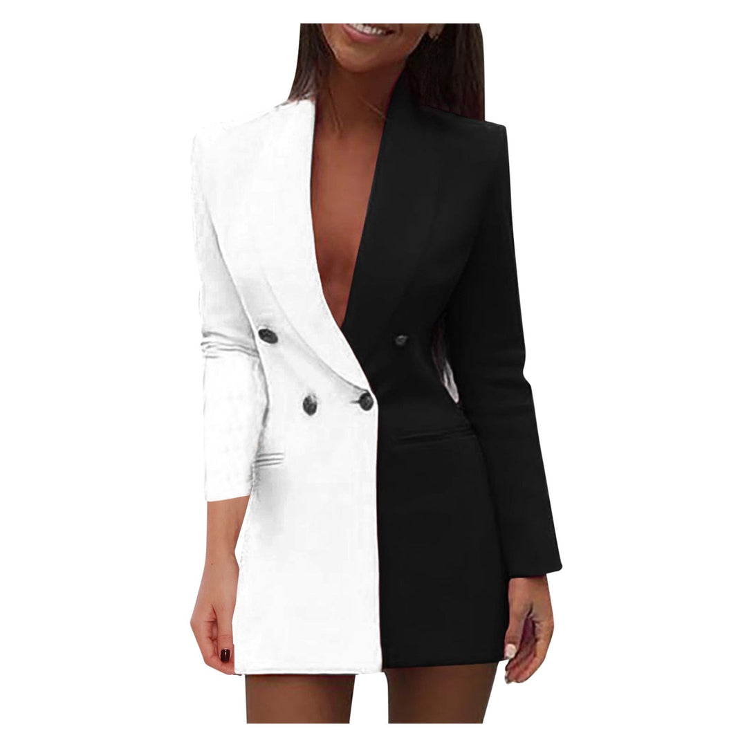 Drune | Zweifarbiger Blazer-Kleid