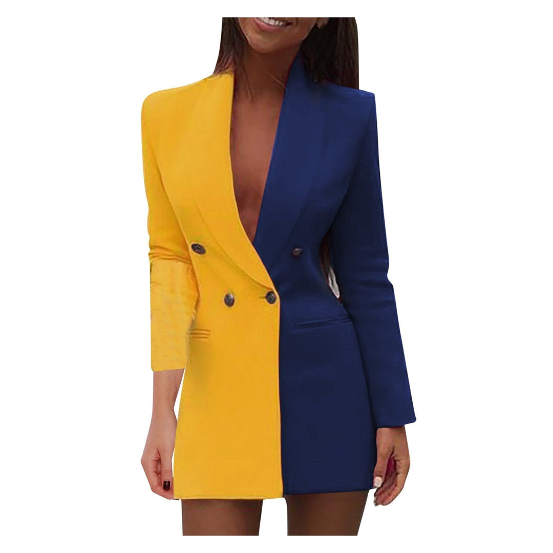 Drune | Zweifarbiger Blazer-Kleid