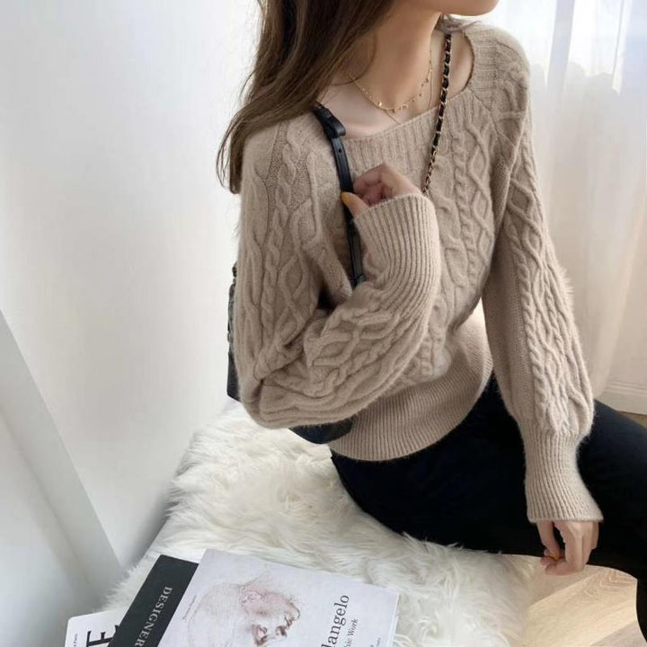 Drune | Quadratkragen Pullover