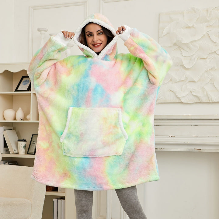 Drune | Köstliche Kombination aus weichem Hoodie und kuscheliger Decke in einem!