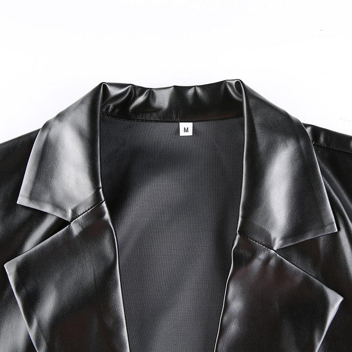 Drune | MODACHIC Freizeitblazer aus PU-Leder
