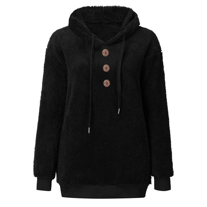 Drune | flauschiges damen-fleece-sweatshirt mit kapuze