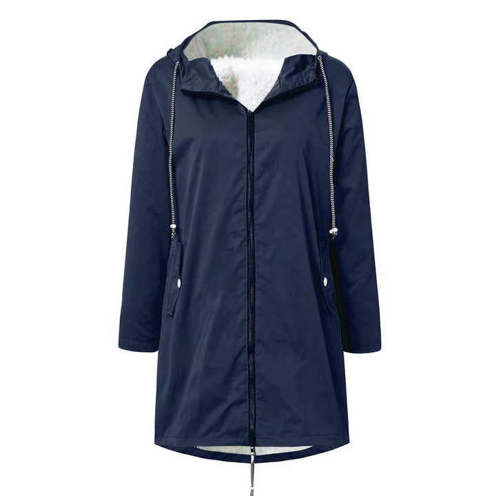 Drune | Damen-Fleece-Wasserdichte Jacke mit Kapuze - Perfekt für Herbst/Winter