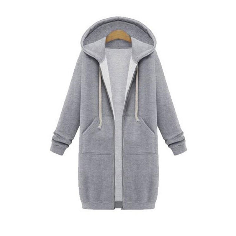 Drune | Chic lange Sweatshirtjacke