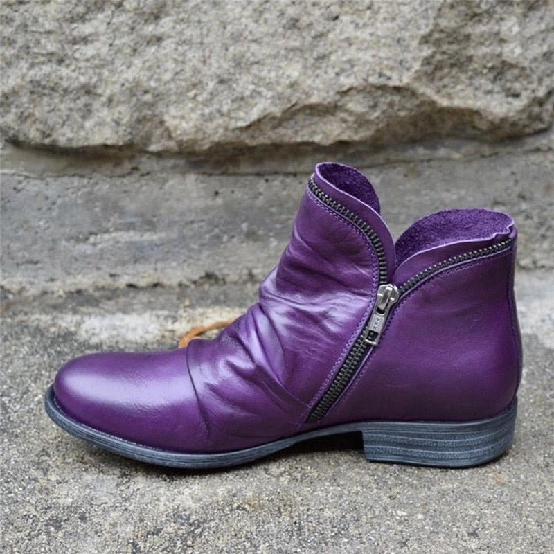 Drune | Damen Reißverschluss-Stiefel