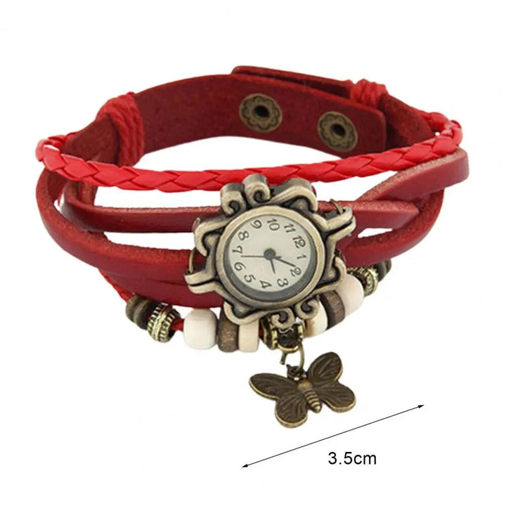 Drune – Damen-Accessoire-Uhr mit Vintage-Blumenarmband