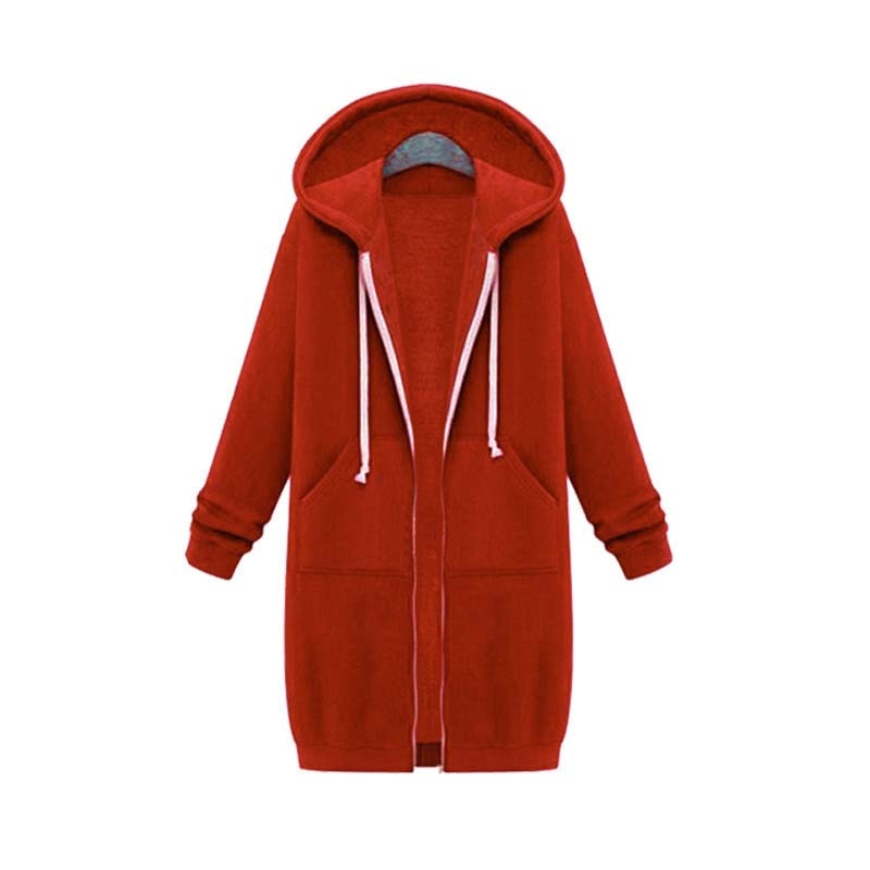 Drune | Chic lange Sweatshirtjacke