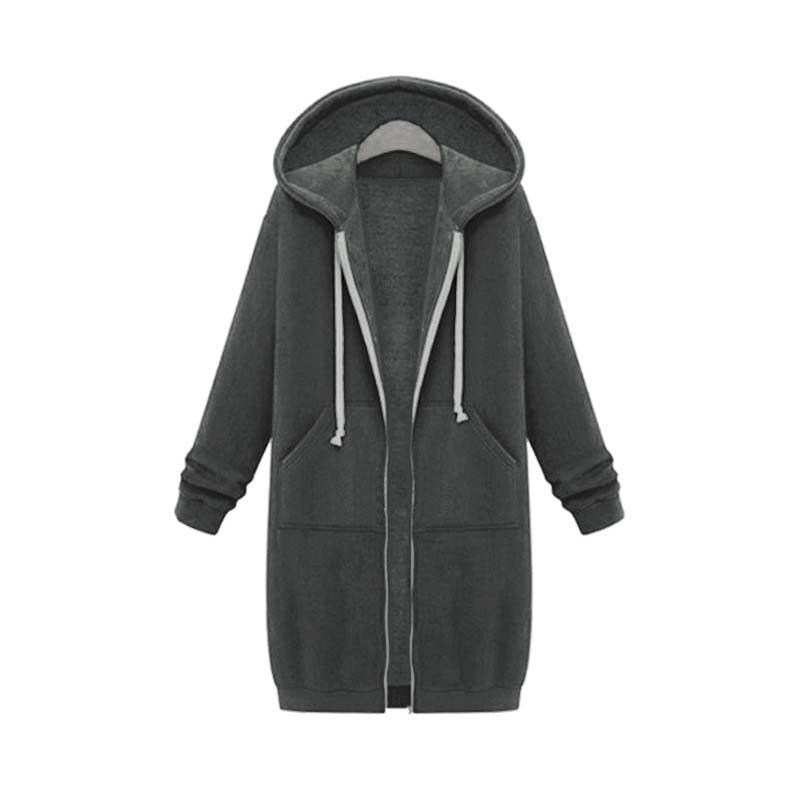 Drune | Chic lange Sweatshirtjacke