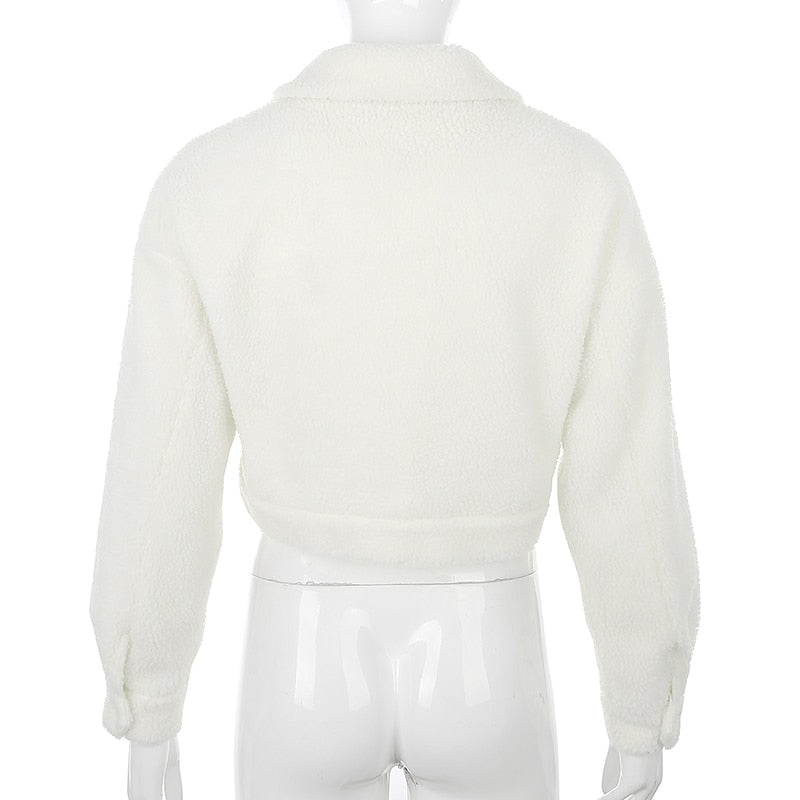 Drune | Kurze Jacke aus synthetischer Schafwolle